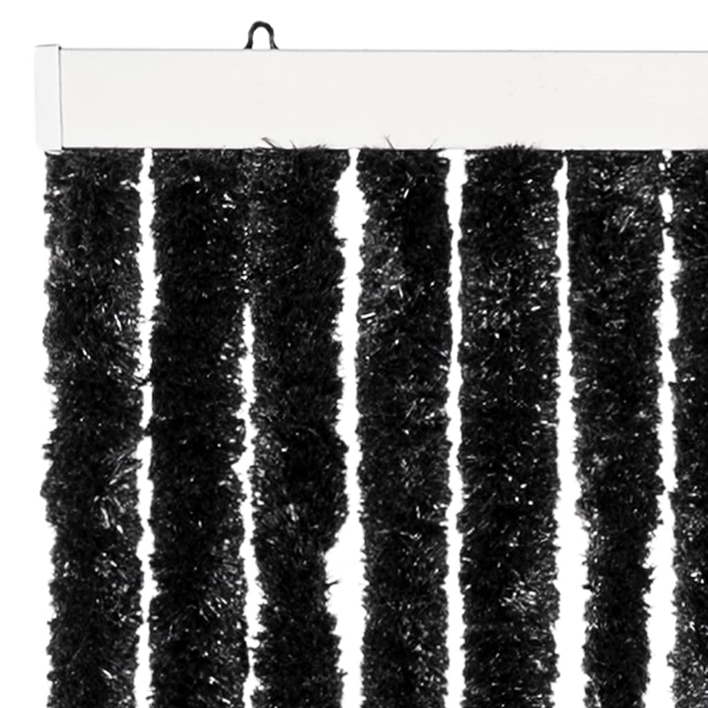 vidaXL Perdea pentru insecte, antracit, 100x220 cm, Chenille vidaXL Perdea pentru insecte, antracit, 100x220 cm, Chenille