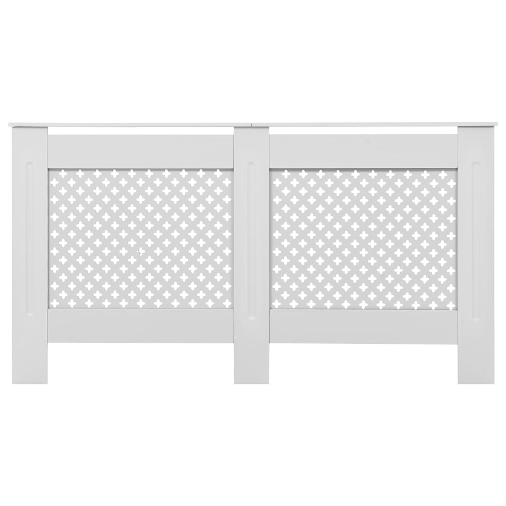 vidaXL Mască pentru calorifer, MDF, 152x19x81,5 cm, alb vidaXL Mască pentru calorifer, MDF, 152x19x81,5 cm, alb