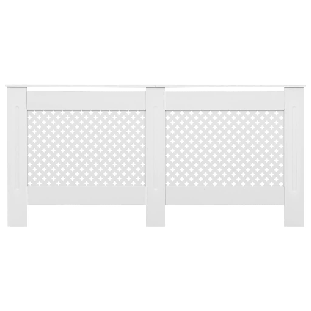 vidaXL Mască pentru calorifer, alb, 172x19x81,5 cm, MDF