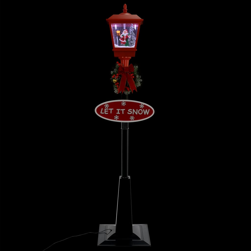 vidaXL Felinar stradal cu moș Crăciun, LED, 180 cm