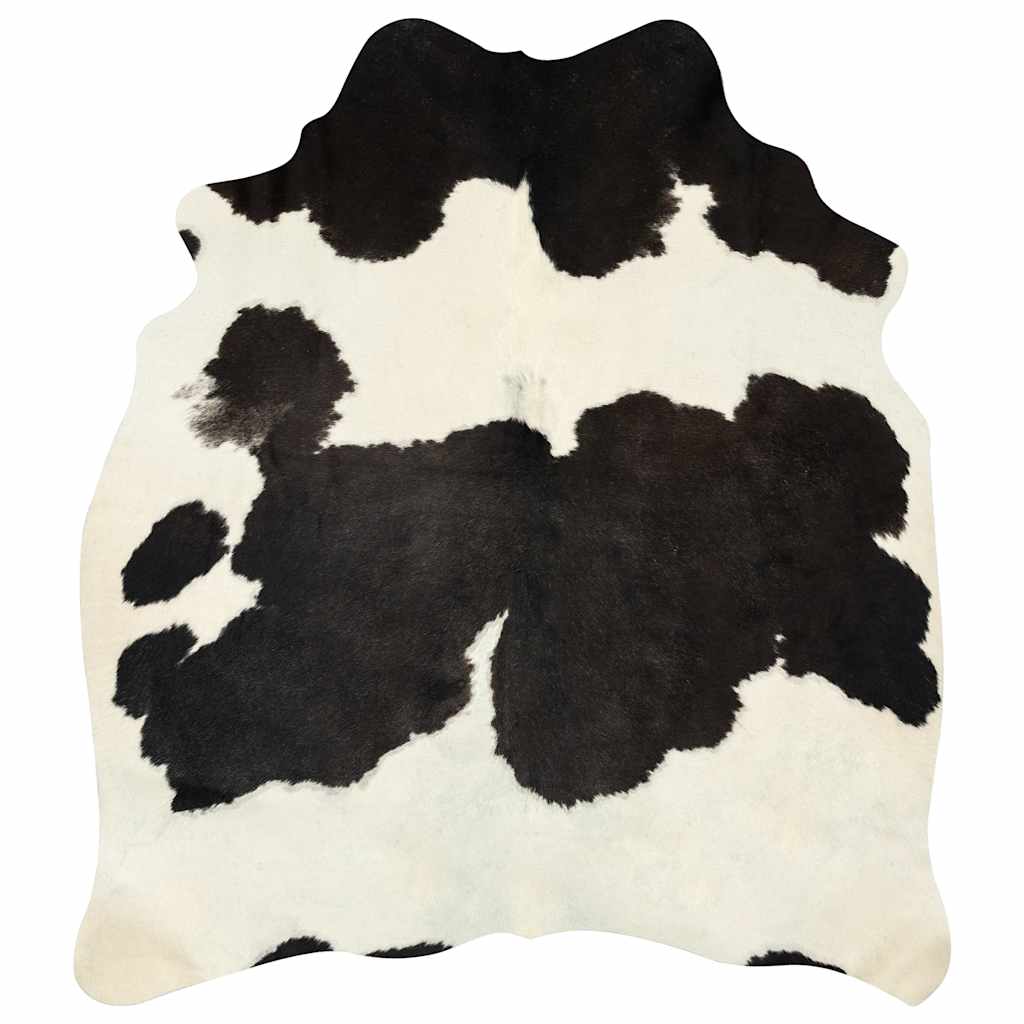 vidaXL Covor din piele de vită, negru și alb, 150x170 cm vidaXL Covor din piele de vită, negru și alb, 150x170 cm