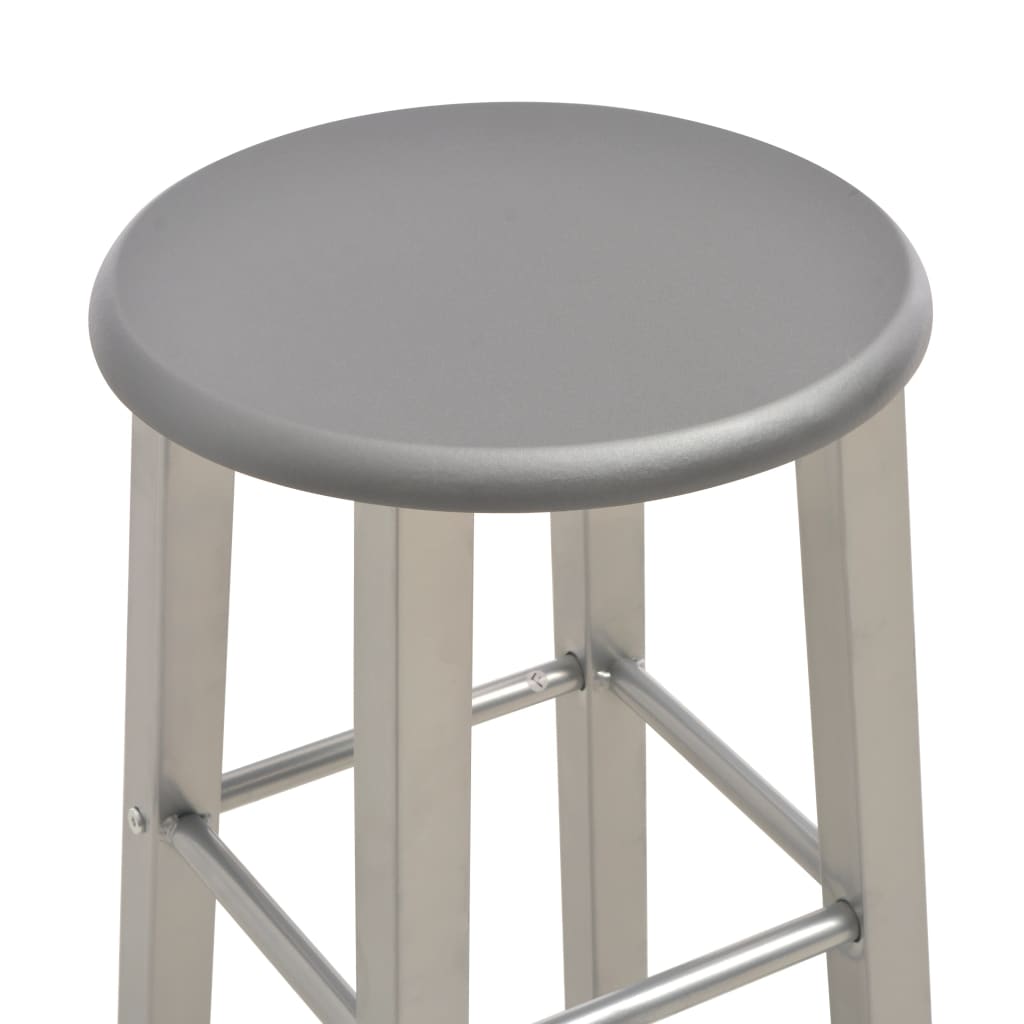 vidaXL Scaune de bar, 2 buc., antracit, MDF vidaXL Scaune de bar, 2 buc., antracit, MDF