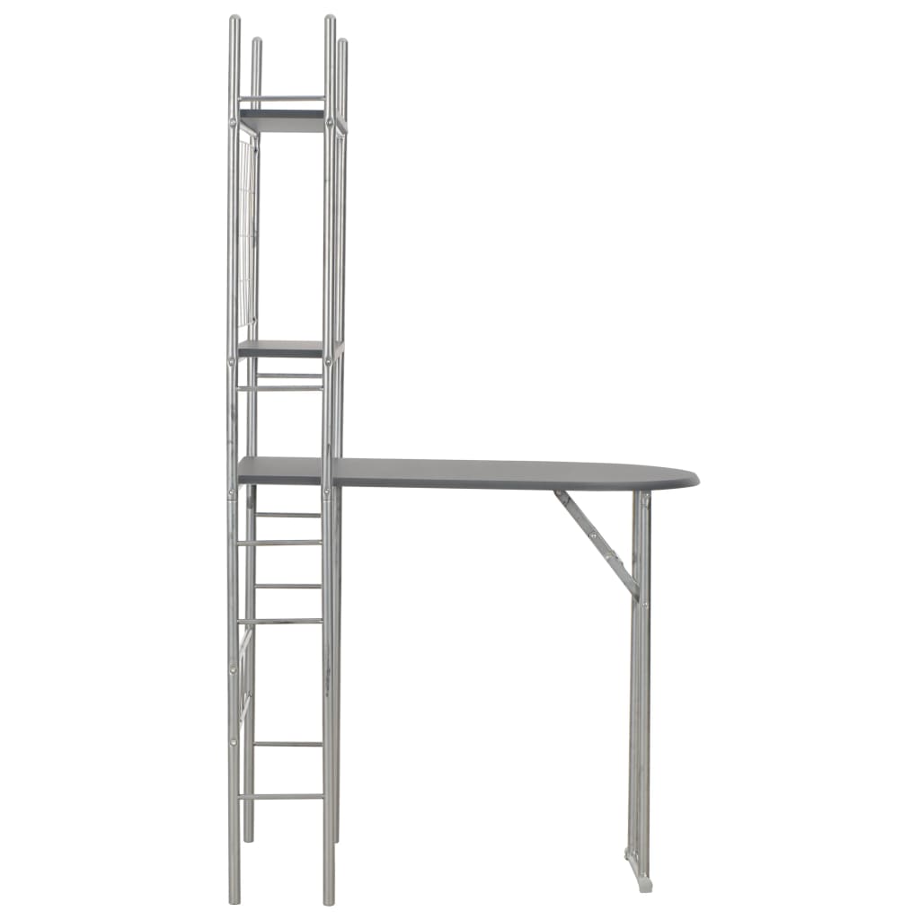 vidaXL Set mobilier bucătărie cu depozitare 3 piese negru, MDF și oțel vidaXL Set mobilier bucătărie cu depozitare 3 piese negru, MDF și oțel