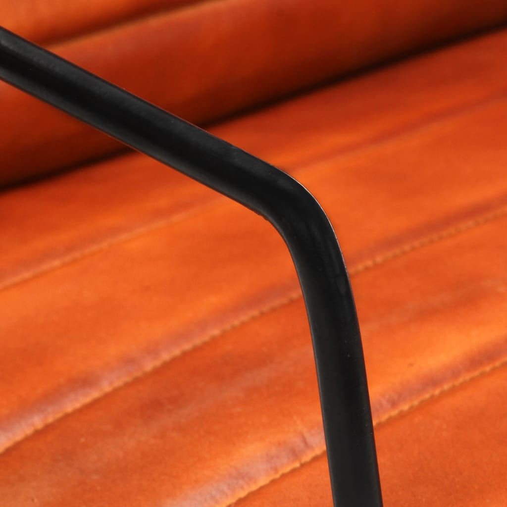 vidaXL Fotoliu, cafeniu, piele naturală