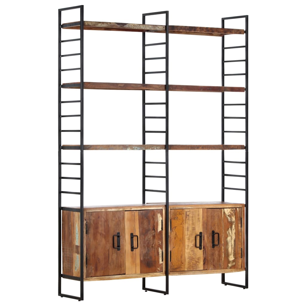 vidaXL Bibliotecă cu 4 niveluri, 124 x 30 x 180 cm lemn masiv reciclat vidaXL Bibliotecă cu 4 niveluri, 124 x 30 x 180 cm lemn masiv reciclat