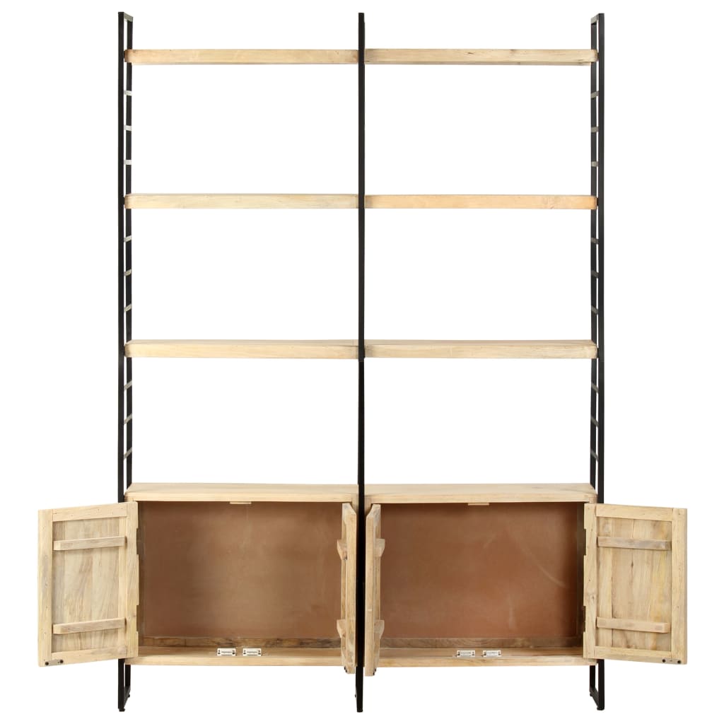 vidaXL Bibliotecă cu 4 rafturi, 124 x 30 x 180 cm, lemn masiv de mango vidaXL Bibliotecă cu 4 rafturi, 124 x 30 x 180 cm, lemn masiv de mango
