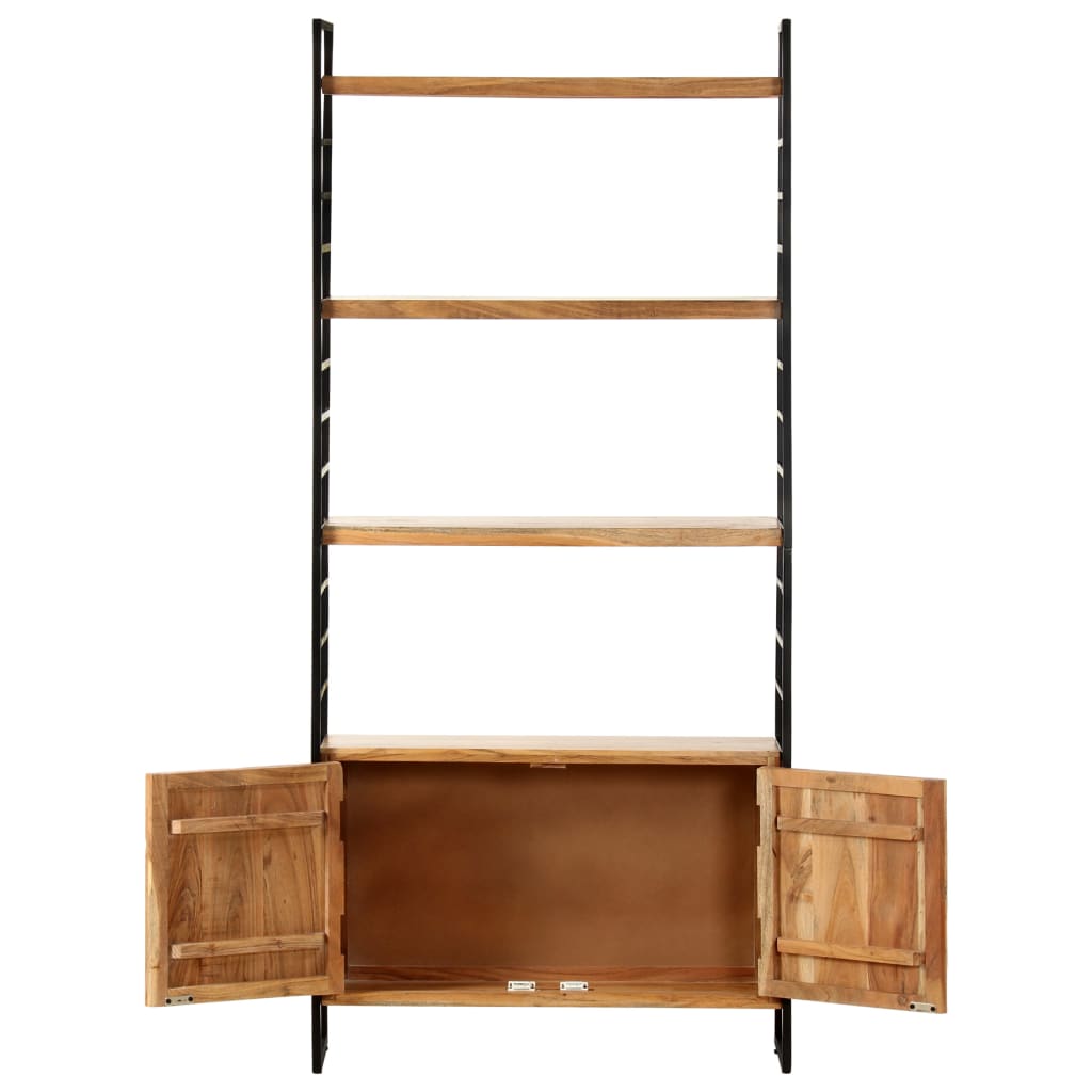 vidaXL Bibliotecă cu 4 niveluri, 80x30x180 cm, lemn masiv de acacia vidaXL Bibliotecă cu 4 niveluri, 80x30x180 cm, lemn masiv de acacia