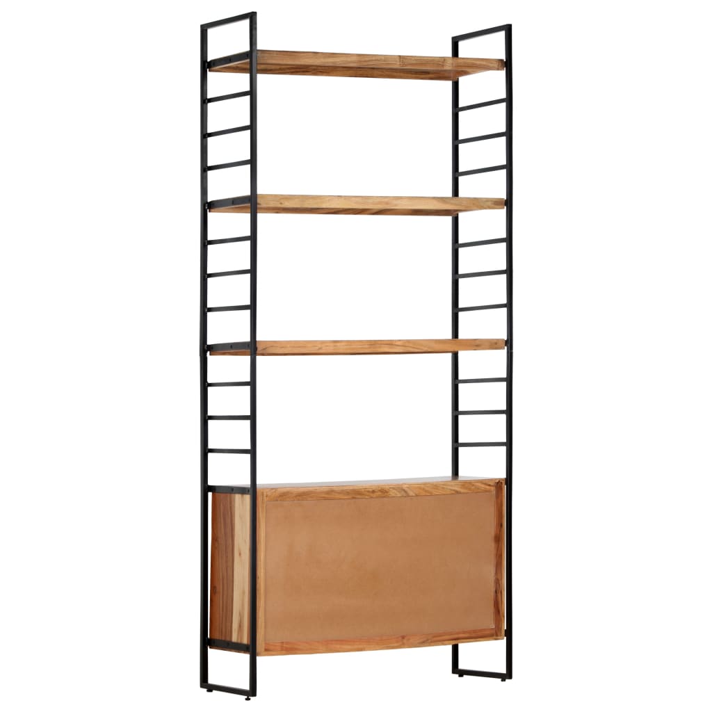 vidaXL Bibliotecă cu 4 niveluri, 80x30x180 cm, lemn masiv de acacia vidaXL Bibliotecă cu 4 niveluri, 80x30x180 cm, lemn masiv de acacia