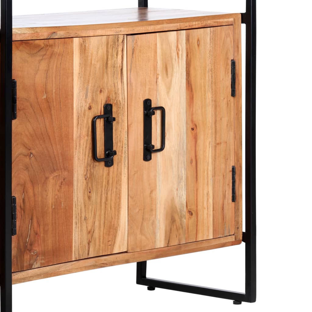 vidaXL Bibliotecă cu 4 niveluri, 80x30x180 cm, lemn masiv de acacia vidaXL Bibliotecă cu 4 niveluri, 80x30x180 cm, lemn masiv de acacia
