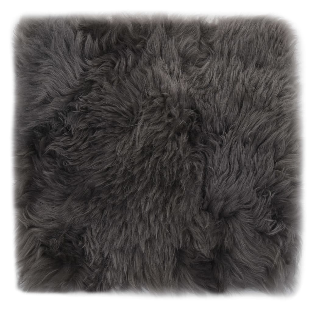 vidaXL Învelișuri scaun 2 buc. gri deschis 40x40cm piele oaie naturală vidaXL Învelișuri scaun 2 buc. gri deschis 40x40cm piele oaie naturală