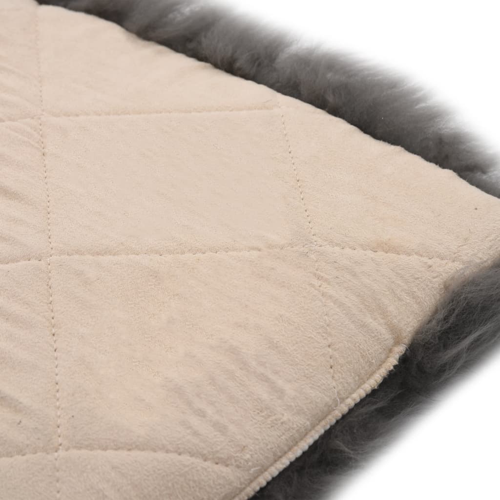vidaXL Învelișuri scaun 2 buc. gri deschis 40x40cm piele oaie naturală vidaXL Învelișuri scaun 2 buc. gri deschis 40x40cm piele oaie naturală