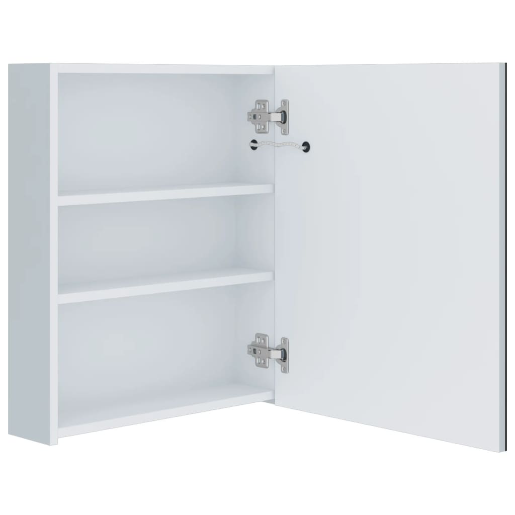 vidaXL Dulap de baie cu oglindă și LED-uri, 50x13,5x60 cm vidaXL Dulap de baie cu oglindă și LED-uri, 50x13,5x60 cm
