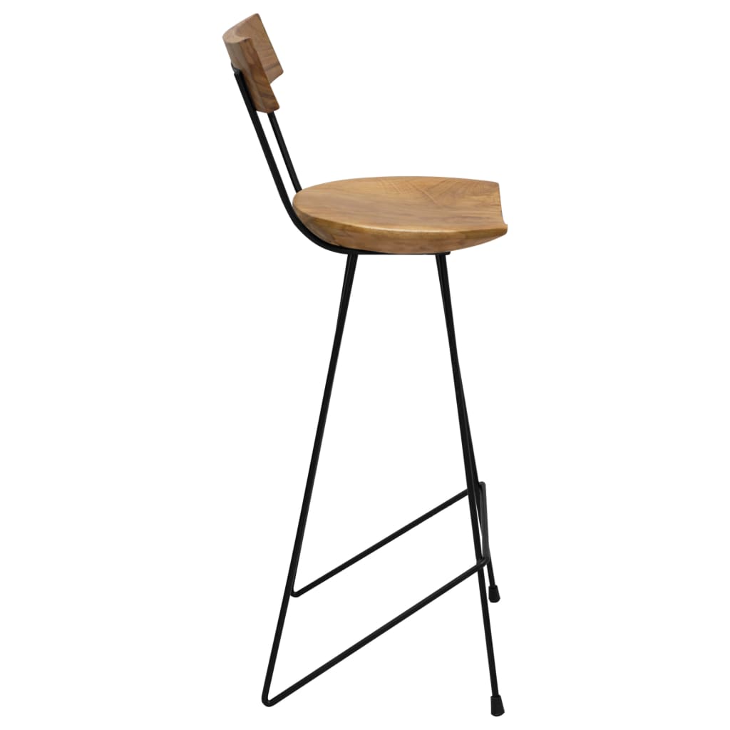 vidaXL Scaune de bar, 2 buc., lemn masiv de tec vidaXL Scaune de bar, 2 buc., lemn masiv de tec