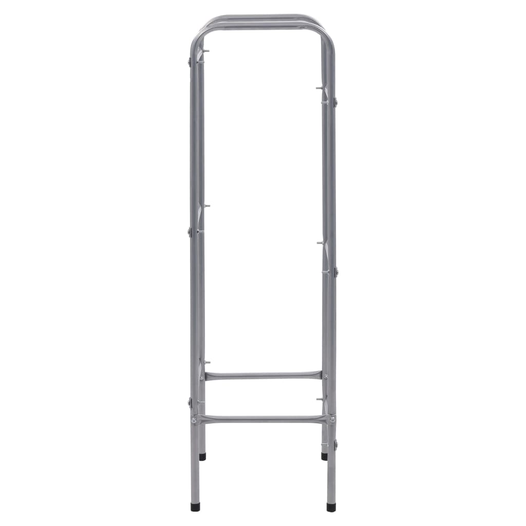 vidaXL Raft de depozitare pentru 3 lăzi, argintiu, 50x33x116 cm, oțel