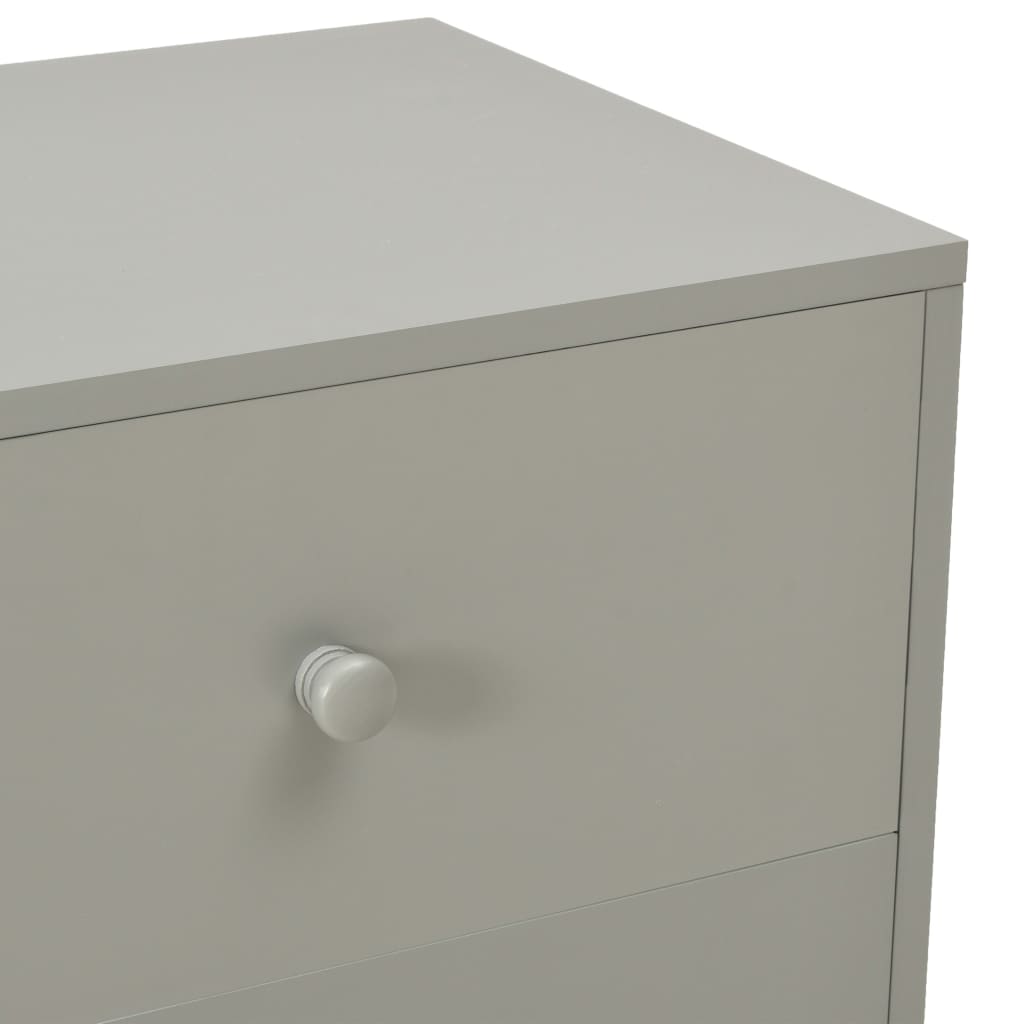 vidaXL Noptiere, 2 buc., gri, 40 x 30 x 50 cm, lemn masiv de pin vidaXL Noptiere, 2 buc., gri, 40 x 30 x 50 cm, lemn masiv de pin