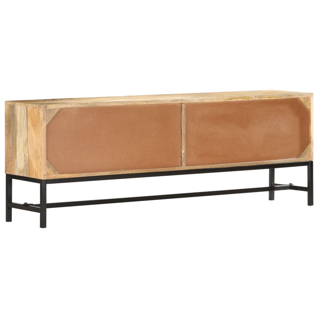 vidaXL Comodă TV, 140 x 30 x 50 cm, lemn masiv de mango