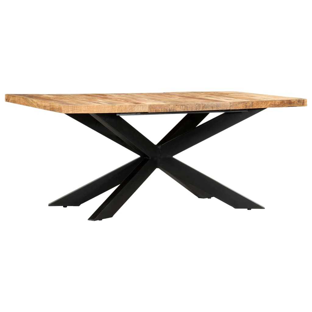vidaXL Masă de bucătărie, 180x90x76 cm, lemn masiv de mango nefinisat vidaXL Masă de bucătărie, 180x90x76 cm, lemn masiv de mango nefinisat