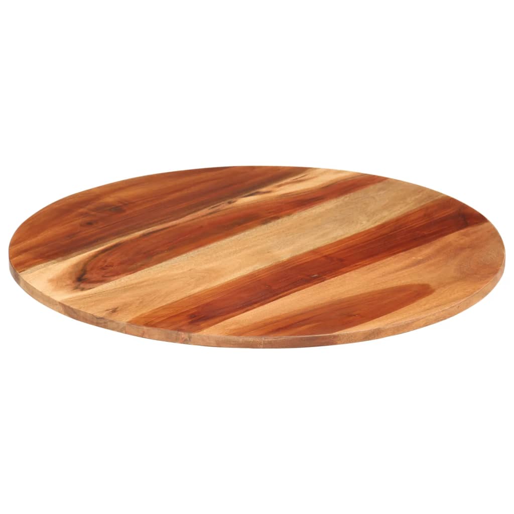 vidaXL Blat de masă rotund, 60 cm, 15-16 mm, lemn masiv de acacia