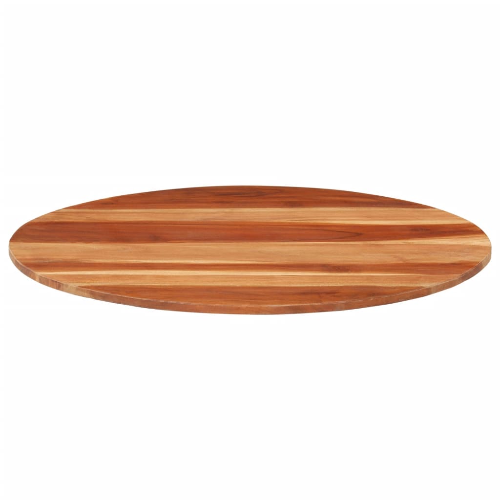vidaXL Blat de masă rotund, 80 cm, 15-16 mm, lemn masiv de acacia
