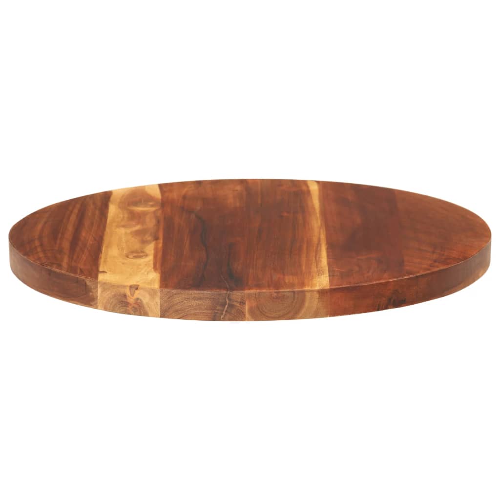 vidaXL Blat de masă rotund, 40 cm, 25-27 mm, lemn masiv acacia vidaXL Blat de masă rotund, 40 cm, 25-27 mm, lemn masiv acacia