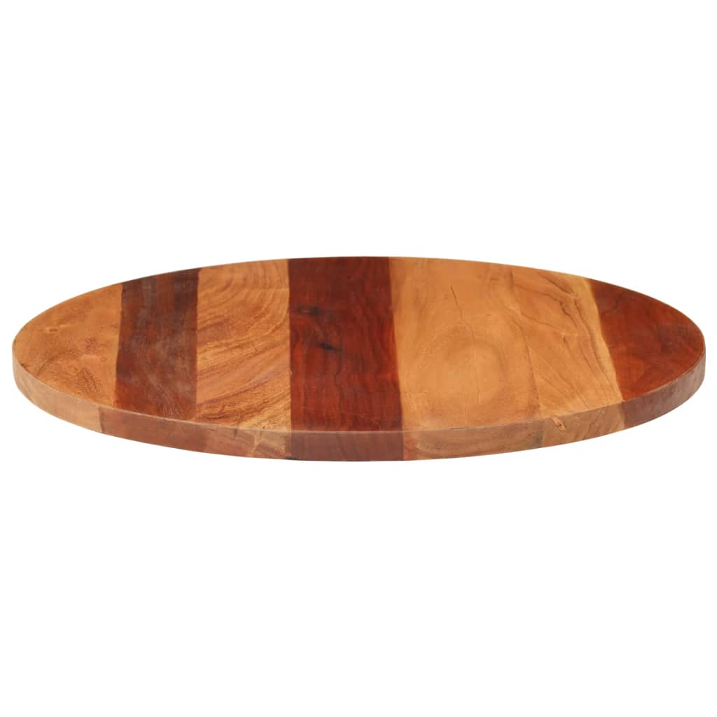 vidaXL Blat de masă rotund, 50 cm, 25-27 mm, lemn masiv acacia vidaXL Blat de masă rotund, 50 cm, 25-27 mm, lemn masiv acacia