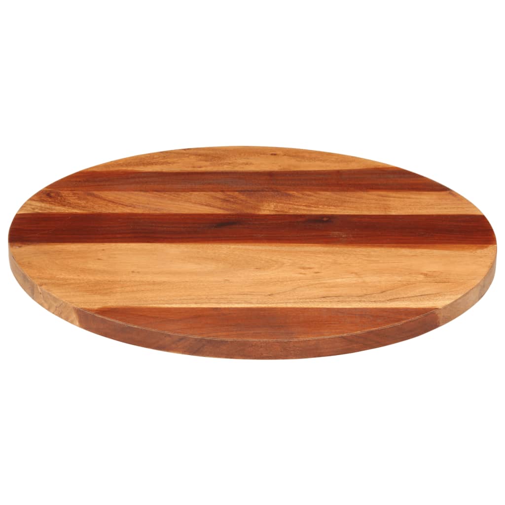 vidaXL Blat de masă rotund, 60 cm, 25-27 mm, lemn masiv acacia vidaXL Blat de masă rotund, 60 cm, 25-27 mm, lemn masiv acacia
