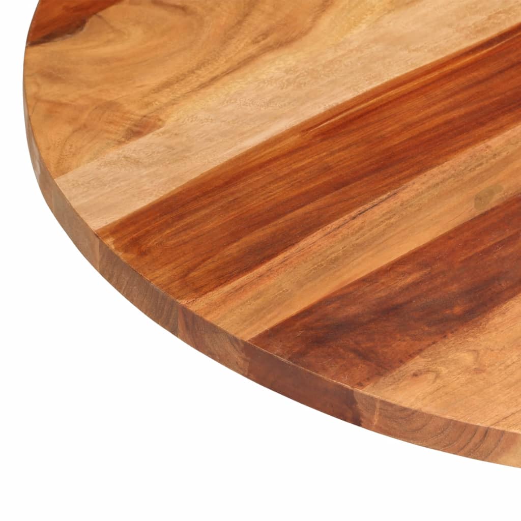 vidaXL Blat de masă rotund, 80 cm, 25-27 mm, lemn masiv acacia vidaXL Blat de masă rotund, 80 cm, 25-27 mm, lemn masiv acacia