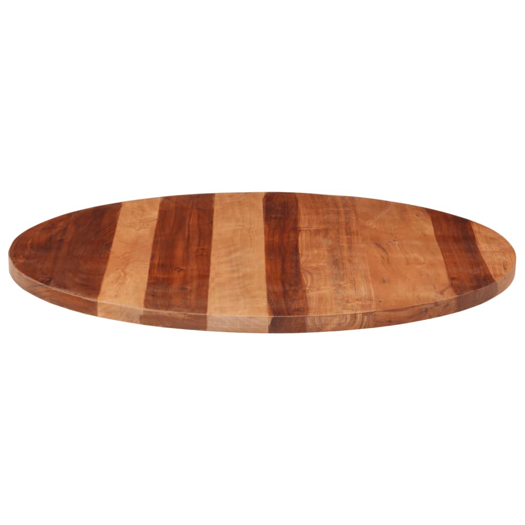 vidaXL Blat de masă rotund, 80 cm, 25-27 mm, lemn masiv acacia vidaXL Blat de masă rotund, 80 cm, 25-27 mm, lemn masiv acacia