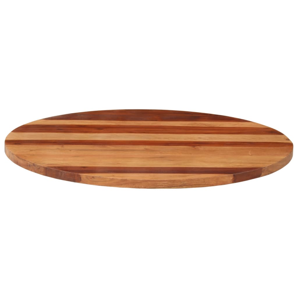 vidaXL Blat de masă rotund, 80 cm, 25-27 mm, lemn masiv acacia vidaXL Blat de masă rotund, 80 cm, 25-27 mm, lemn masiv acacia