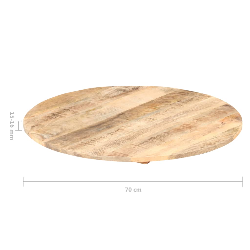 vidaXL Blat de masă, 80 cm, lemn masiv de mango, rotund, 15-16 mm vidaXL Blat de masă, 80 cm, lemn masiv de mango, rotund, 15-16 mm