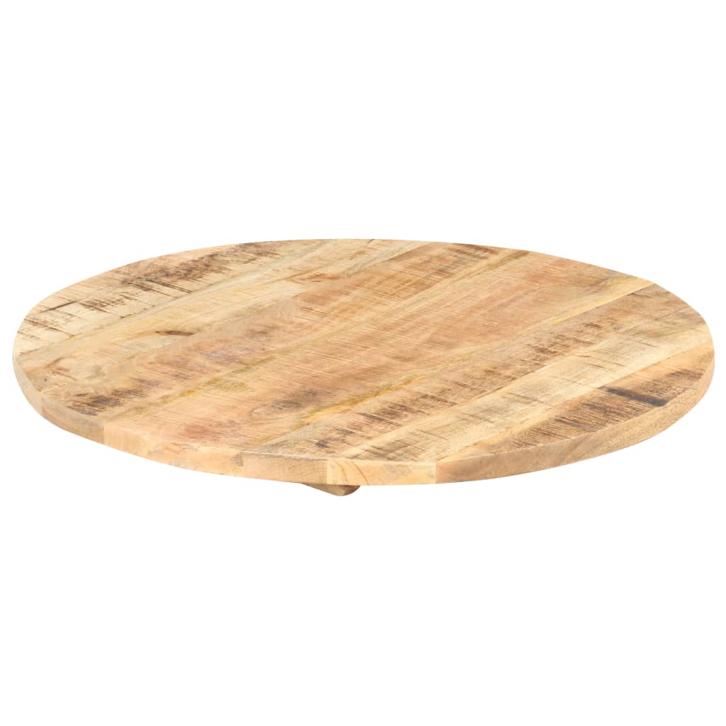 vidaXL Blat de masă, 80 cm, lemn masiv de mango, rotund, 25-27 mm