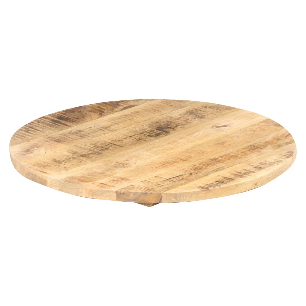 vidaXL Blat de masă, 80 cm, lemn masiv de mango, rotund, 25-27 mm