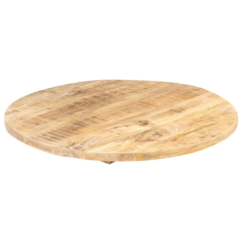 vidaXL Blat de masă, 80 cm, lemn masiv de mango, rotund, 25-27 mm