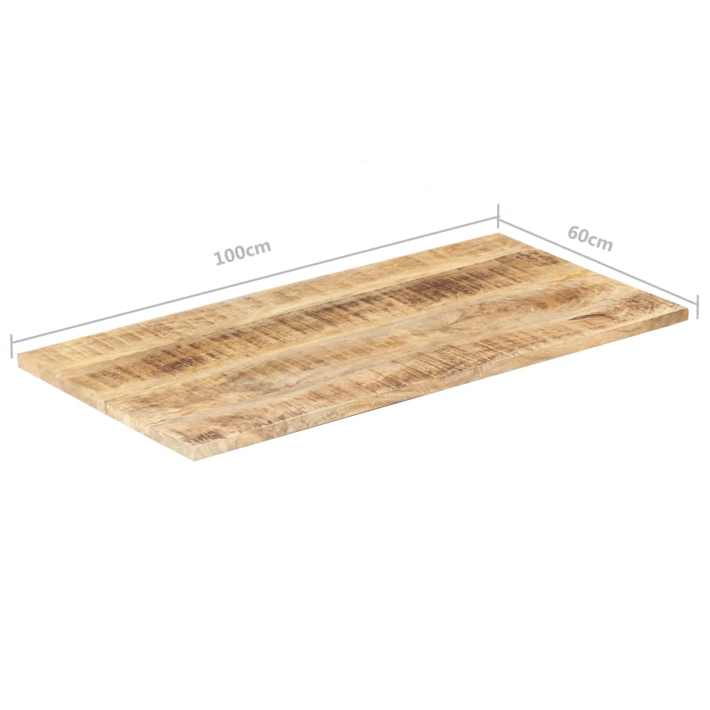 vidaXL Blat de masă, 100x60 cm, lemn masiv mango, 25-27 mm vidaXL Blat de masă, 100x60 cm, lemn masiv mango, 25-27 mm
