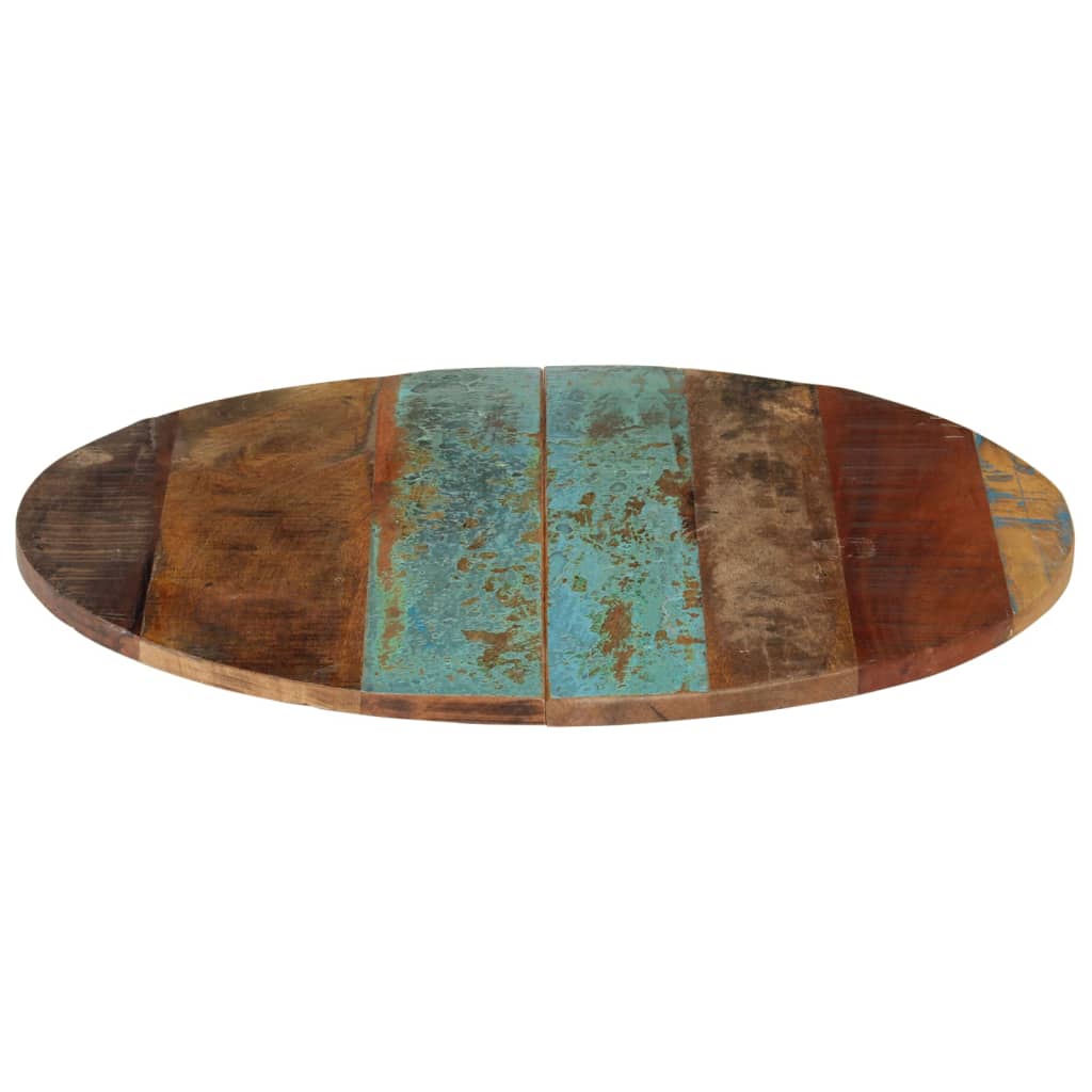 vidaXL Blat de masă rotund, 60 cm, lemn masiv reciclat, 15-16 mm