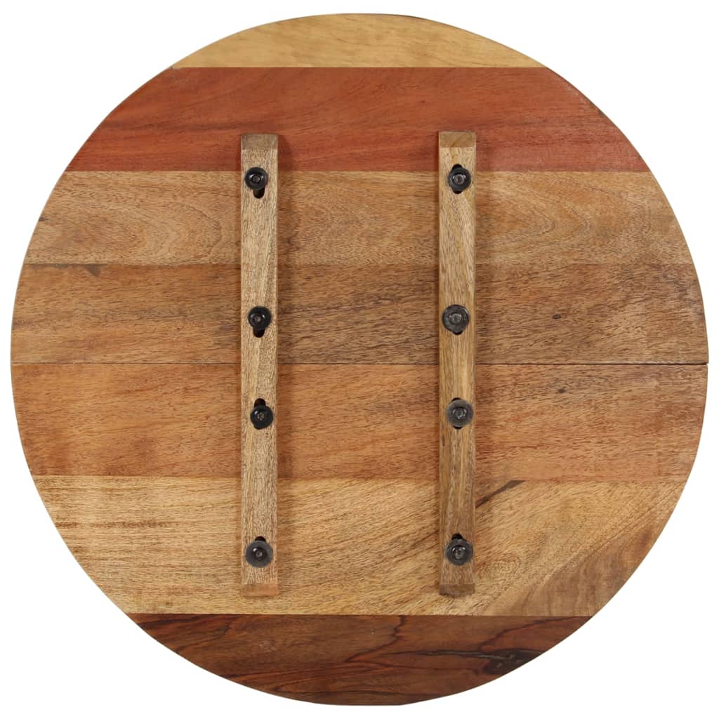 vidaXL Blat de masă rotund, 60 cm, lemn masiv reciclat, 15-16 mm