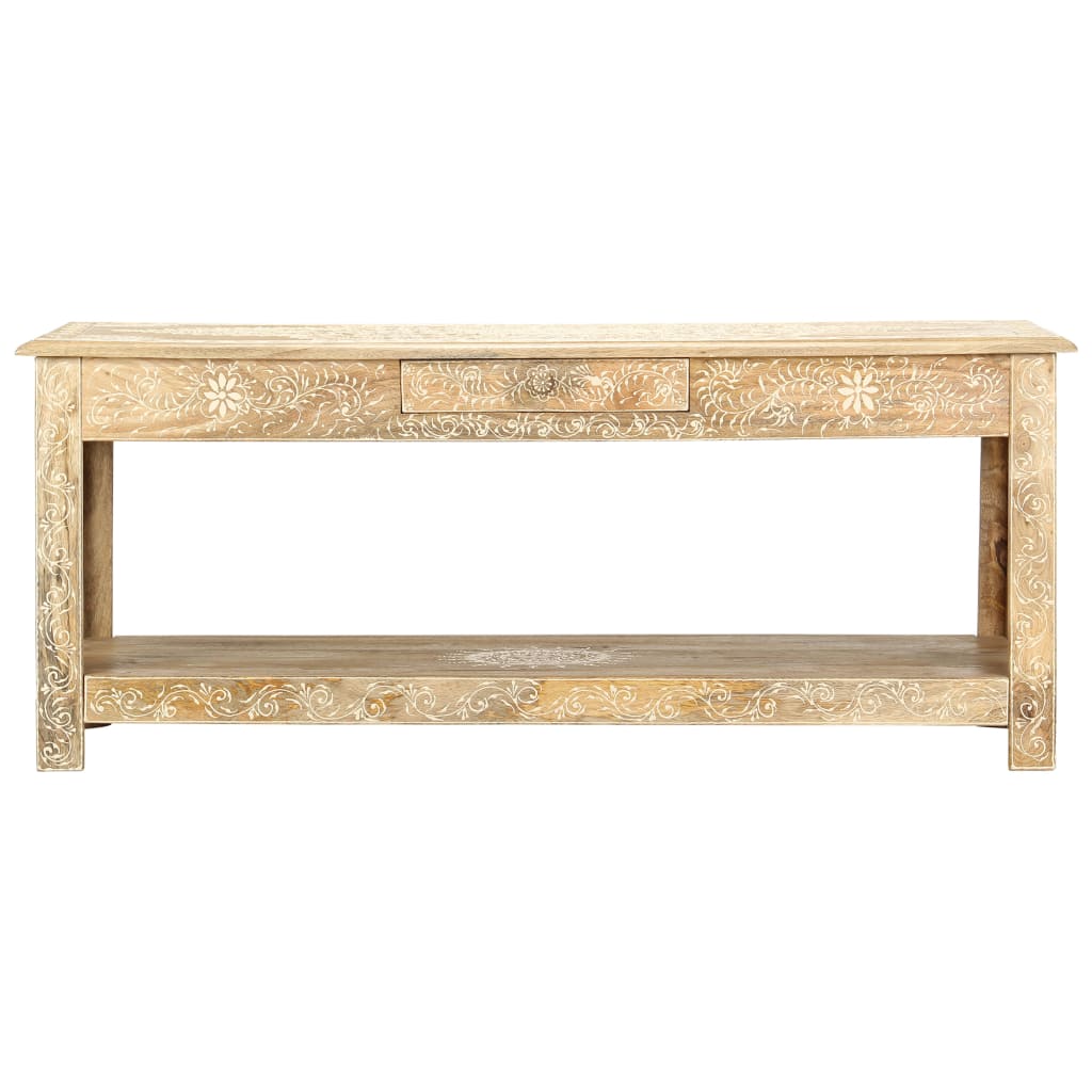 vidaXL Măsuță de cafea, 110 x 50 x 45 cm, lemn de mango vopsit manual vidaXL Măsuță de cafea, 110 x 50 x 45 cm, lemn de mango vopsit manual