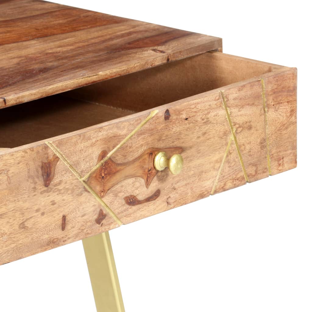 vidaXL Birou de scris cu sertare, 100x55x75 cm, lemn masiv de acacia