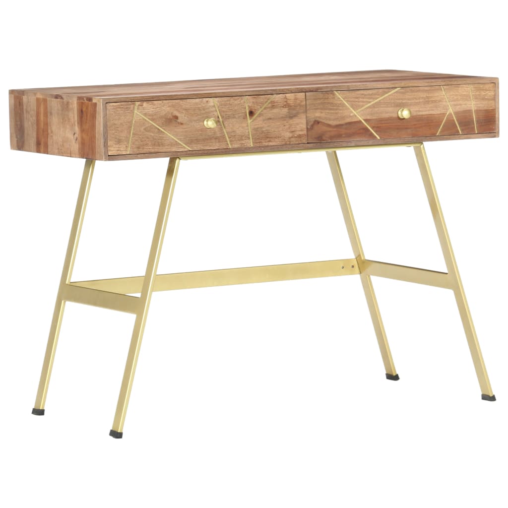 vidaXL Birou de scris cu sertare, 100x55x75 cm, lemn masiv de acacia