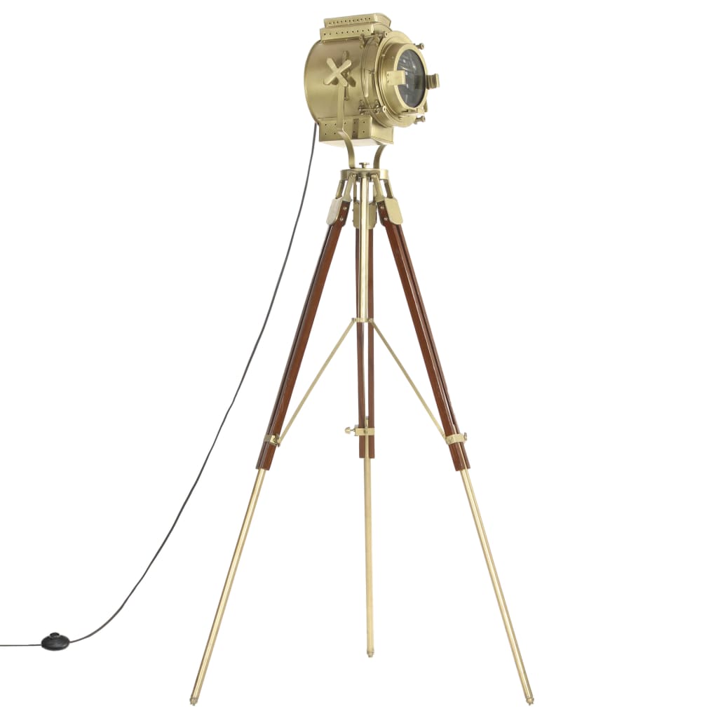 vidaXL Lampă de podea cu trepied, 193 cm, lemn masiv de mango vidaXL Lampă de podea cu trepied, 193 cm, lemn masiv de mango