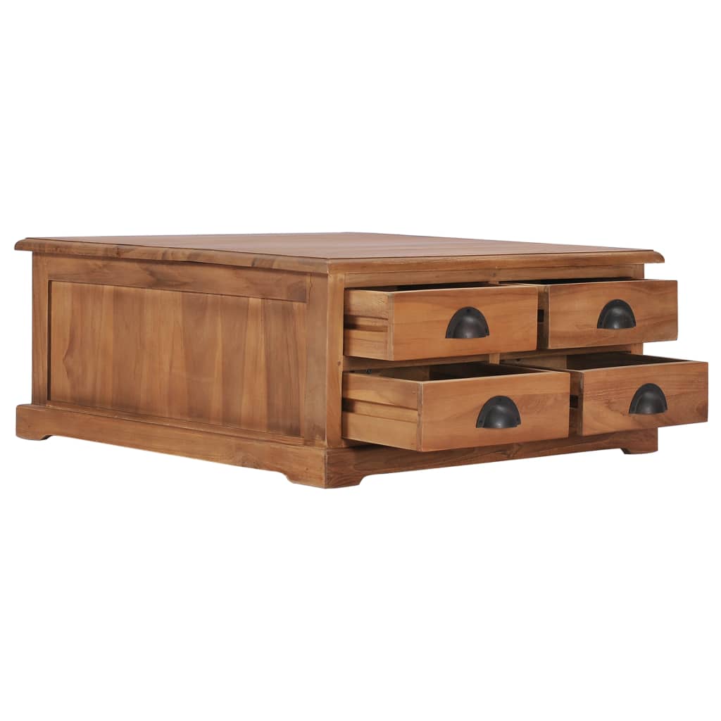 vidaXL Măsuță de cafea, 68 x 68 x 30 cm, lemn masiv de tec vidaXL Măsuță de cafea, 68 x 68 x 30 cm, lemn masiv de tec