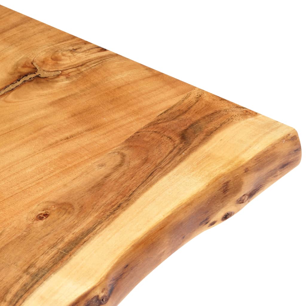 vidaXL Blat de masă, 118x(50-60)x3,8 cm, lemn masiv de acacia vidaXL Blat de masă, 118x(50-60)x3,8 cm, lemn masiv de acacia