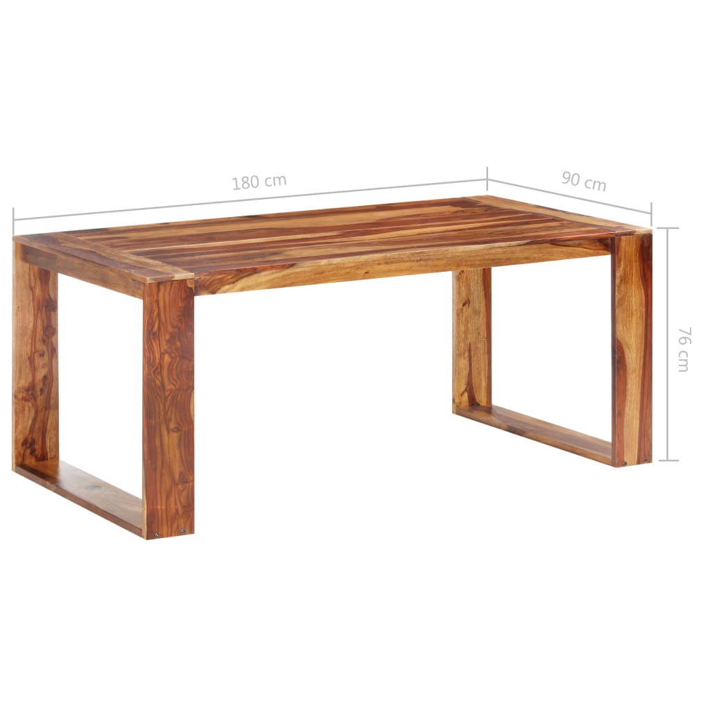 vidaXL Masă de bucătărie, 180x90x76 cm, lemn masiv vidaXL Masă de bucătărie, 180x90x76 cm, lemn masiv