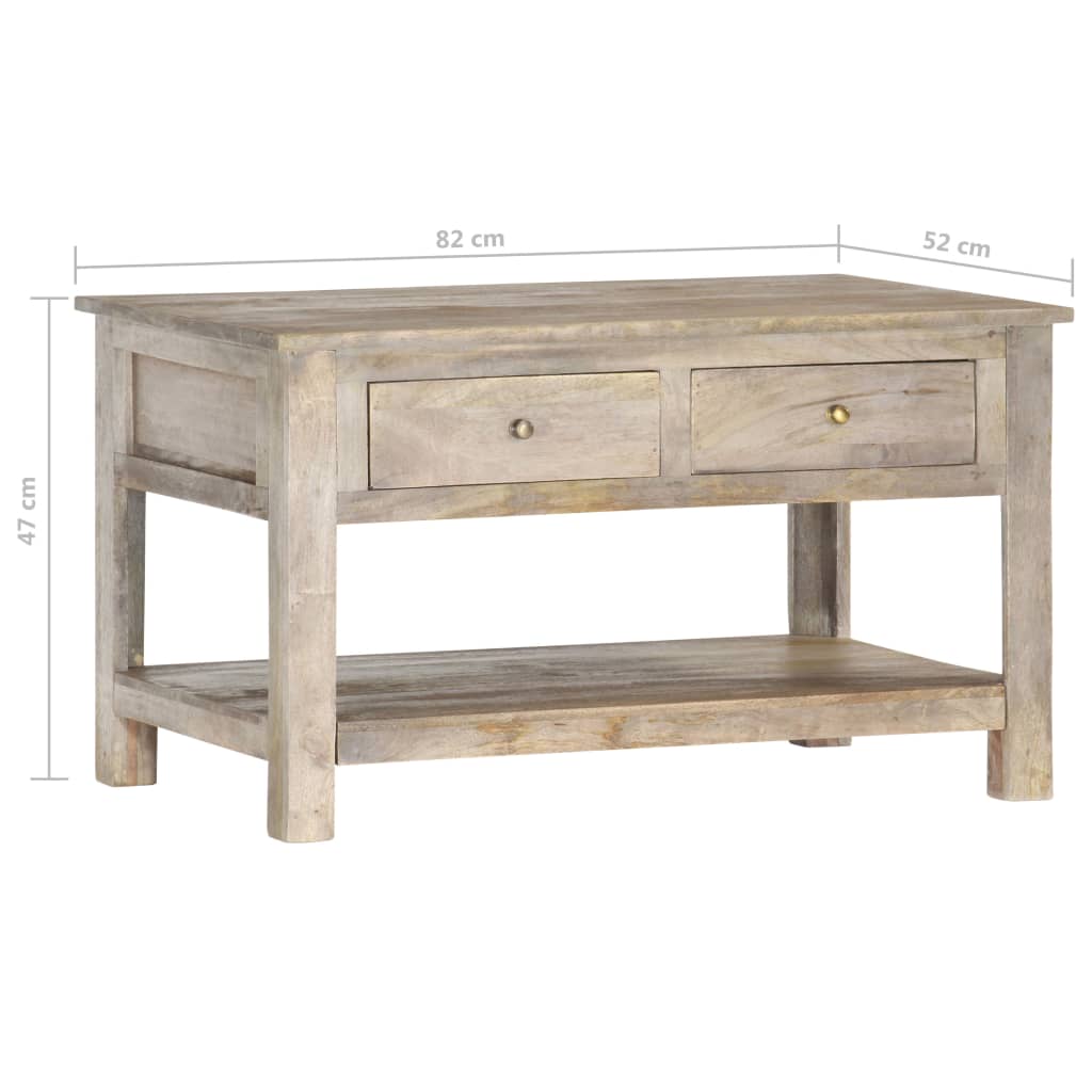 vidaXL Măsuță de cafea, 82 x 52 x 47 cm, lemn masiv de mango vidaXL Măsuță de cafea, 82 x 52 x 47 cm, lemn masiv de mango