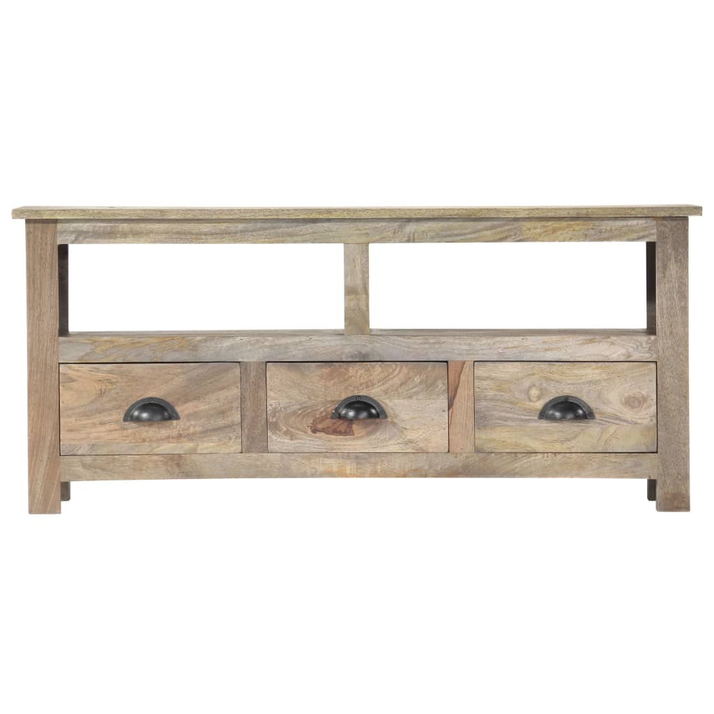 vidaXL Comodă TV, 110 x 30 x 50 cm, lemn masiv de mango