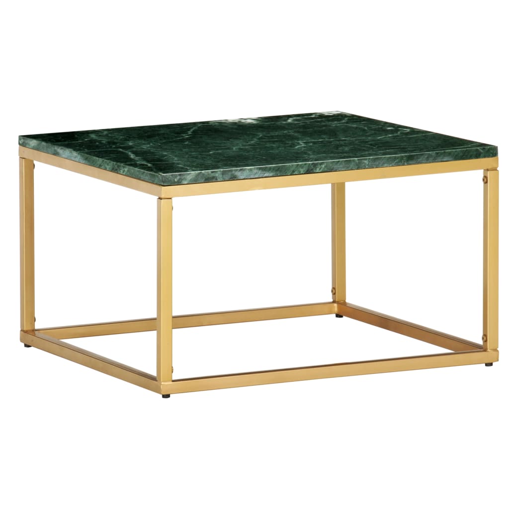 vidaXL Măsuță de cafea verde 60x60x35cm piatră naturală aspect marmură vidaXL Măsuță de cafea verde 60x60x35cm piatră naturală aspect marmură