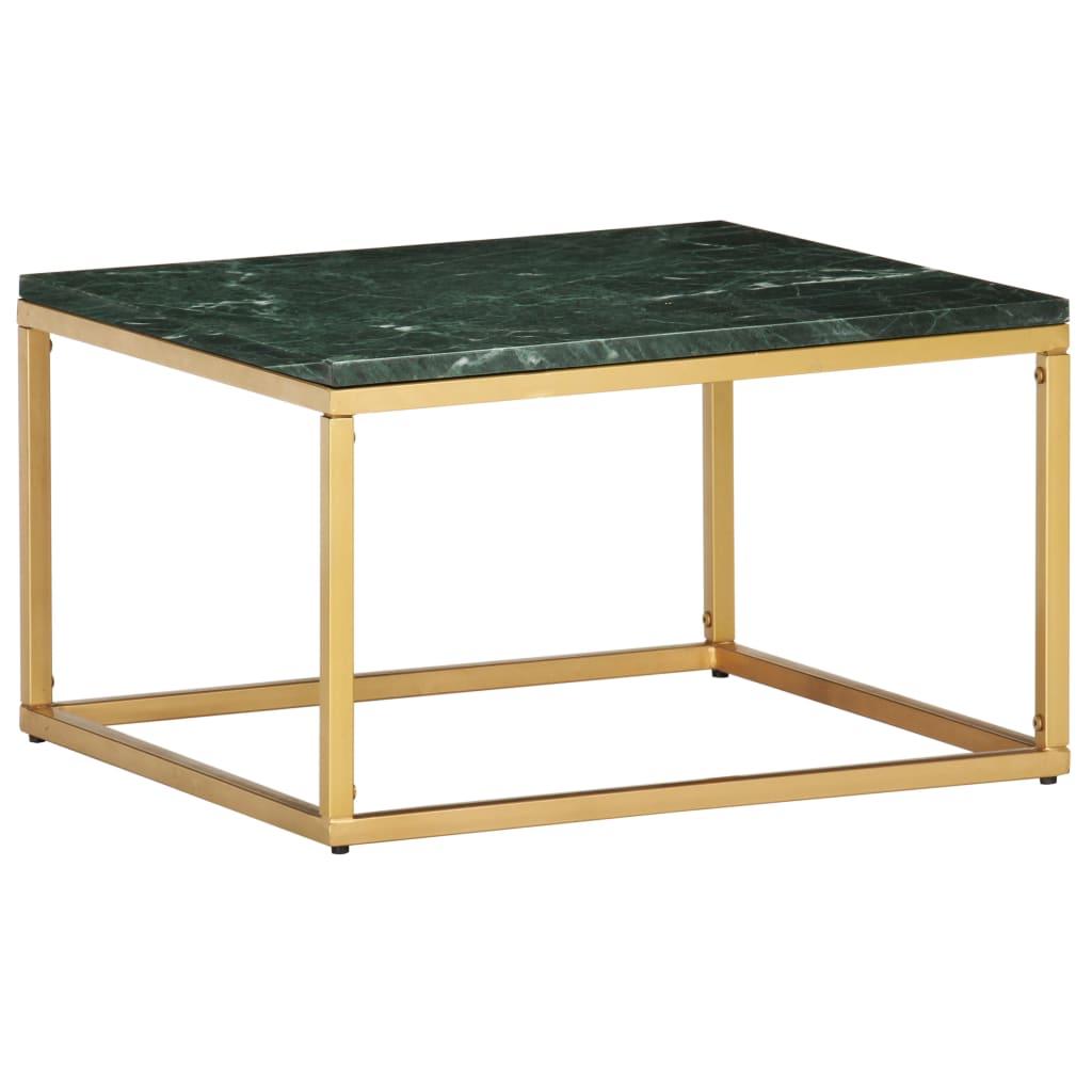 vidaXL Măsuță de cafea verde 60x60x35cm piatră naturală aspect marmură vidaXL Măsuță de cafea verde 60x60x35cm piatră naturală aspect marmură