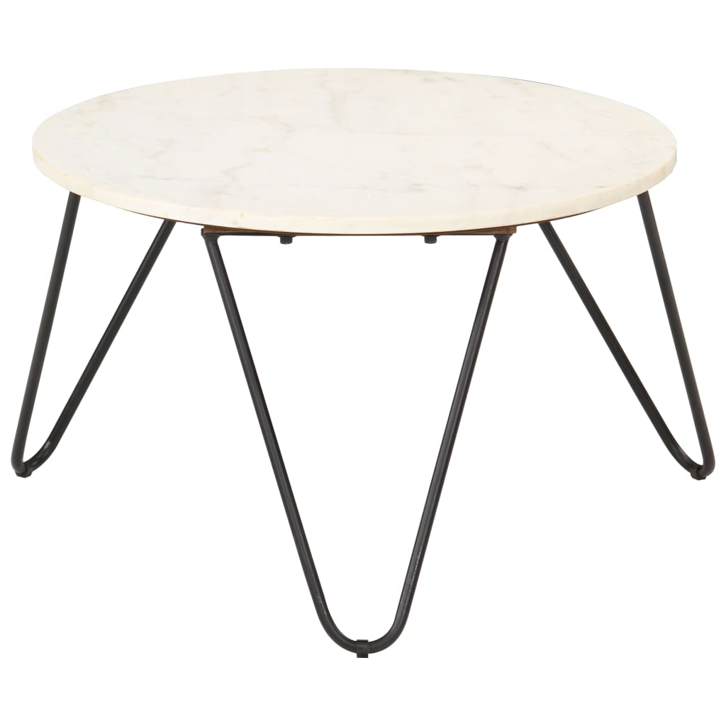 vidaXL Măsuță de cafea alb 65x65x42 cm piatră naturală aspect marmură vidaXL Măsuță de cafea alb 65x65x42 cm piatră naturală aspect marmură