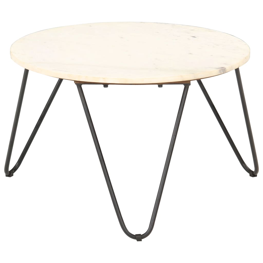 vidaXL Măsuță de cafea alb 65x65x42 cm piatră naturală aspect marmură vidaXL Măsuță de cafea alb 65x65x42 cm piatră naturală aspect marmură