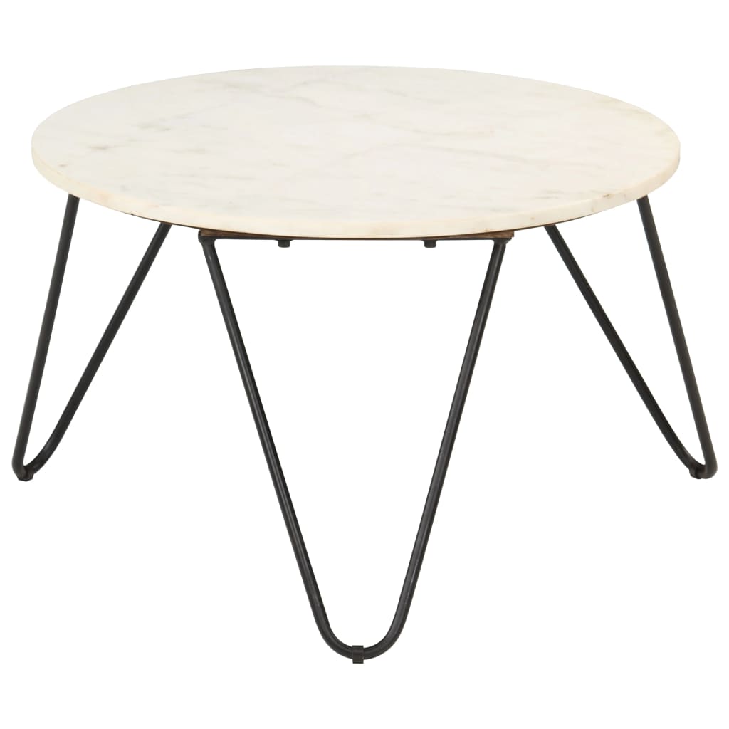 vidaXL Măsuță de cafea alb 65x65x42 cm piatră naturală aspect marmură vidaXL Măsuță de cafea alb 65x65x42 cm piatră naturală aspect marmură